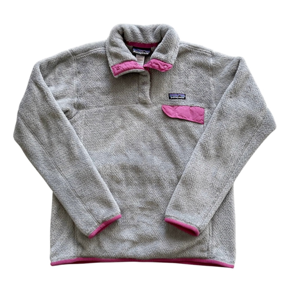 Patagonia Gray Snap Tool Fleece Medium
